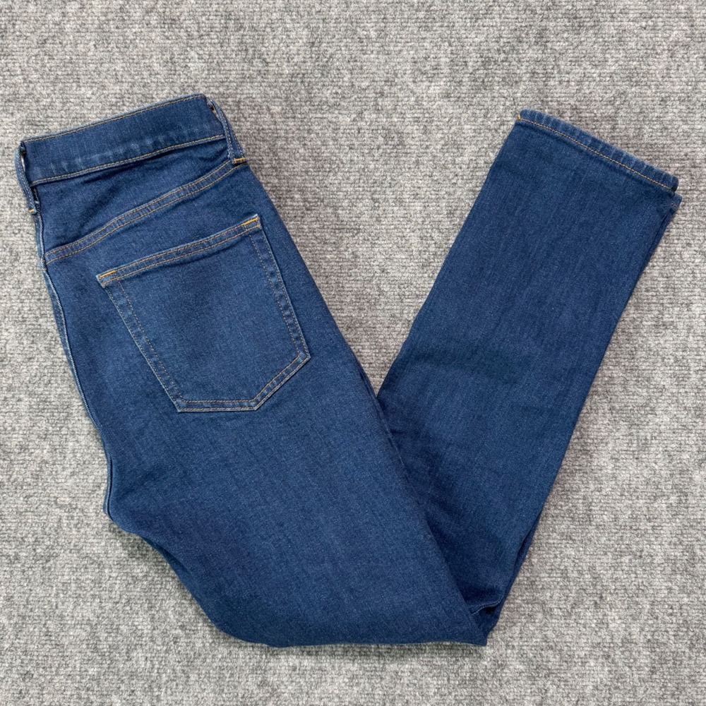 MUJI Mens Slim Fit Denim Jeans Dark Wash Stretch Stretch Size‎ 30x30